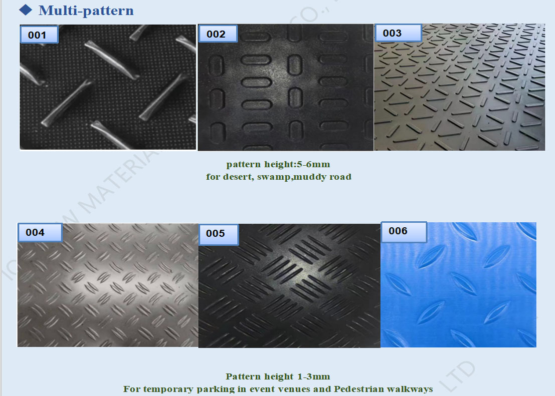 ground protection mats different pattern