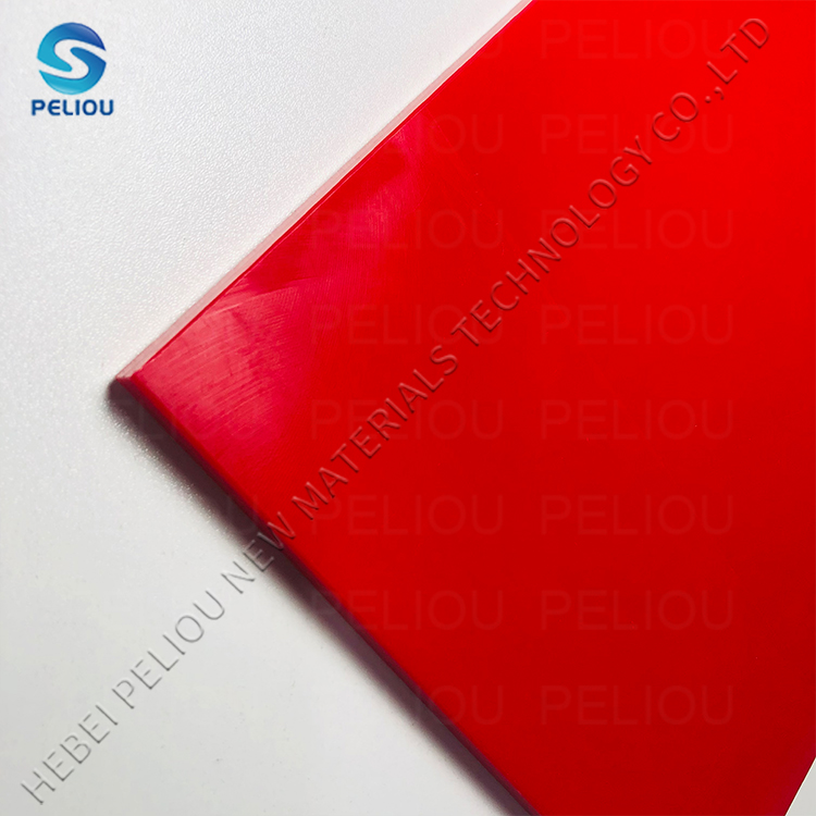 Red Smooth UHMWPE Sheet
